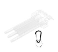Alomejor Boîte de Fléchettes Portable Universelle, Boîtier ABS Léger et Compact avec Boucle de Suspension en Alliage D'aluminium pour Les Amateurs de Fléchettes, fabriqué dans Un Matériau
