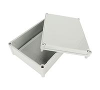 Alomejor Boîte de Jonction étanche ABS avec Plaque de Montage, Boîtier de Projet électrique IP67 adapté aux Environnements Difficiles 380x280x130mm