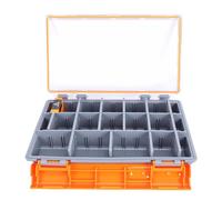 Alomejor Boîte de Matériel de Pêche, Organisateur ABS Résistant à l'eau avec Séparateurs Amovibles pour Leurres et Stockage de Matériel Terminal pour Les Pêcheurs