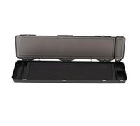 Alomejor Boîte de Pêche à Carpe Magnétique en Plastique Réutilisable Boîte de Plate-forme de Cheveux Rigide avec 6 Plates-formes de Cheveux pour Crochet de Ligne de Pêche, Noir