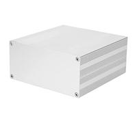 Alomejor Boîte de Projet en Aluminium, Boîtier Argent Mat Durable, Boîtier de Bricolage pour Amplificateur HIFI et Analyseur GPS 68x145x150mm