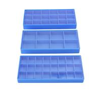 Alomejor Boîte de Rangement de Pièces en Plastique, Couvercle Transparent, Organisateur de Perles, Boucles D'oreilles, Conteneur pour Petites Pièces, Compartiment de Rangement 8/18/24 pour Bijoux