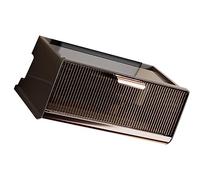 Alomejor Boîte de Rangement Murale à la Mode pour Routeur, Boîte de Rangement pour Multiprise Haute capacité, étui de pour Chambre à Coucher, Salon, Hôtel, Matériau Décoratif PP Pet (Couleur café