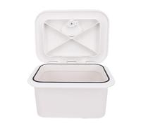 Alomejor Boîte de Rangement pour Bateau Marin, Organisateur Compact et Durable pour Matériel de Pêche aux Appâts-Blanc-pour Navires, Yachts, Matériau ABS