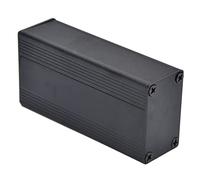 Alomejor Boîtier de Refroidissement Boîtier de Projet en Alliage D'aluminium Installation Facile pour L'électronique Noir Mat 6063-T5 25 X 40 X 80 Mm Comprend 2 Unités