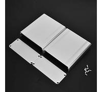 Alomejor Boîtier de Refroidissement en Aluminium avec Finition Argentée Sablée, Dissipation Thermique pour Projets de Bricolage électroniques, 38 X 88 X 100 Mm, Lot de 2