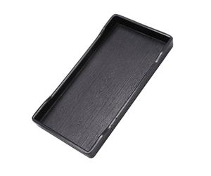 Alomejor Bol d'eau pour Animaux de Compagnie, Mangeoire Carrée en Plastique, Conception Antidérapante de Grande capacité pour Animaux Grimpants et Lézards (Black)