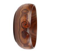 Alomejor Bol en Fil de Bois fabriqué à la Main avec du Bois Naturel pour le Tricot et le Crochet, Décoration D'intérieur Exquise pour les Amateurs D'artisanat (Diamètre 18-20CM)