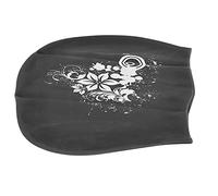 Alomejor Bonnet de Natation en Silicone, Imperméable, Confortable, Cheveux Longs, pour Femmes et Enfants (Black)