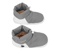 Alomejor Bottes Chauffantes Chaussures Chauffantes électriques USB pour Hommes Femmes avec 5 Réglages de Température 42°C à 65°C Nylon Coupe-vent pour le Camping Bureau en Plein Air