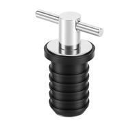 Alomejor Bouchon de Vidange de Bateau en Caoutchouc, Poignée Ergonomique en T de 3/4 Pouces, Excellente étanchéité pour Bateaux, Yachts, Camping-Car, Matériau Durable