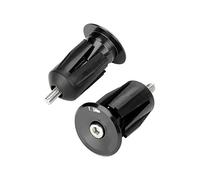 Alomejor Bouchons de Guidon,protège et renforce,Embouts de Guidon Noirs élégants,for Cyclistes urbains,VTT et randonneurs Sportifs
