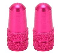 Alomejor Bouchons de Valve, Anti-fuites Cache-poussière 2 pièces Aluminium Alliage for Cyclistes Route VTT Urbain Compétition