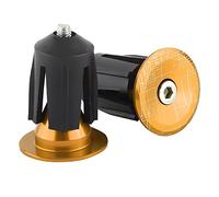 Alomejor Bouchons d'extrémité de Guidon de Vélo en Alliage D'aluminium Haute Résistance pour une Expérience de Conduite Améliorée (GOLD)