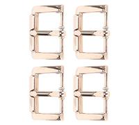 Alomejor Boucle de Ceinture, Ensemble de Boucles à une Broche en Alliage pour l'artisanat de Bricolage et les Projets de Sangles en Cuir (Or B01-61-61017)