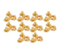 Alomejor Boucle de Démontage Rapide de Maillon de Chaîne de Vélo en Acier Facile à Démonter et à Assembler Réduit les Ruptures de Chaîne avec 11 Vitesses 10 Paires pour Vélo de Montagne (GOLD)