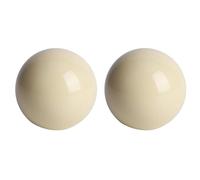 Alomejor Boules de Billard, 2 Pièces 5,72 Cm, Billard et Billard Boules de Billard en Résine Blanche Boules de Billard Table de Billard Boule de Queue de Billard