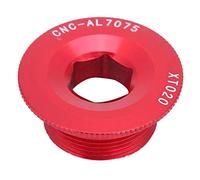 Alomejor Boulons de manivelle de vélo Couvercle de manivelle en Alliage d'aluminium Couvercle de manivelle Couvercle de pédalier de vélo 20mm(Rouge)