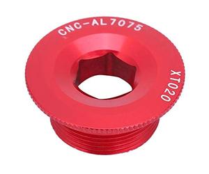 Alomejor Boulons de manivelle de vélo Couvercle de manivelle en Alliage d'aluminium Couvercle de manivelle Couvercle de pédalier de vélo 20mm(Rouge)