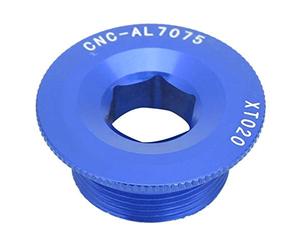 Alomejor Boulons de manivelle de vélo Couvercle de manivelle en Alliage d'aluminium Couvercle de manivelle Couvercle de pédalier de vélo 20mm(Bleu)