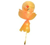 Alomejor Bouquet de Roses en Ballon Lumineux LED, Simulation Durable de Fleurs, Cadeaux pour la Fête de la Saint-valentin, écologique (PINK)