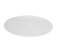 Alomejor Boussole de Travail du Bois en Acrylique Durable, Détecteur de Centre Rond pour L'artisanat, Bricolage Fait à la Main, 1 Pièce (Grande règle de centrage pour le travail du bois)