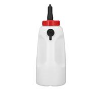 Alomejor Bouteille de Lait de Veau 4L, Mangeoire Durable pour Veaux nouveau-né avec Vanne de Régulation pour Ferme D'élevage PE 4 Litres