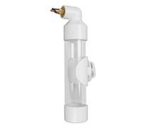 Alomejor Bouteille d'eau Potable Automatique pour Perroquets de Petite, Moyenne et Grande Taille, Abreuvoir en Acrylique Sûr avec Bec Verseur à Morsure, pour Perroquets, Oiseaux, Chinchillas, (White)