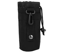 Alomejor Bouteille D'eau Taille Sac En Nylon Bouilloire Sac Anti-usure Couvercle De Bouteille Manches pour Camping Randonnée Voyage(noir)