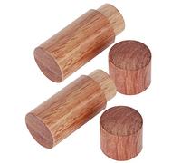 Alomejor Bouteille en Bois D'huile Essentielle, Mallette de Rangement Anti-Fuite pour Voyager, 10 Pièces pour Les Amateurs D'aromathérapie (2,5 diamètre extérieur)