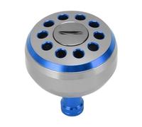 Alomejor Bouton d'alimentation du Moulinet de Pêche, Alliage D'aluminium de qualité Supérieure avec Texture Antidérapante, optimisé pour Les Moulinets Baitcasting S A D, Taille 38 (Blue)