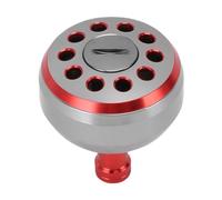 Alomejor Bouton d'alimentation du Moulinet de Pêche, Alliage D'aluminium de qualité Supérieure avec Texture Antidérapante, optimisé pour Les Moulinets Baitcasting S A D, Taille 38 (Rouge)