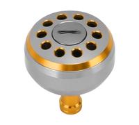 Alomejor Bouton d'alimentation du Moulinet de Pêche, Alliage D'aluminium de qualité Supérieure avec Texture Antidérapante, optimisé pour Les Moulinets Baitcasting S A D, Taille 38 (Gold)