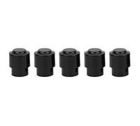 Alomejor Bouton de Capuchon de Commutateur de Guitare Noir/blanc, 10 Pièces pour Micro de Guitare électrique à 3 Voies et 5 Voies, Installation Facile, 10 X Capuchon de Bouton (BLACK)