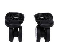 Alomejor Box/Cover de Bagages Noirs Universels Couleurs Doubles de Rotation Silencieuse pour Pièces de Rechange, Matériau ABS élégant pour Une Installation Facile, 2pcs pour Les Dispositifs de Voyage