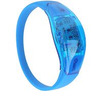 Alomejor Bracelet LED de Contrôle du Son pour la Fête de Nuit avec Bracelet Clignotant en Silicone (BLUE)
