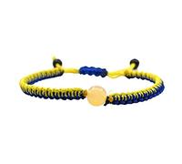 Alomejor Bracelet Ukraine 2Pcs avec Perles de Quartz Jaune Bleu, Bijoux de Drapeau Ukrainien Réglables Faits à la Main pour la Méditation de Yoga, Matériaux Haut de Gamme (Alomejoronvtrq6fkm-10339287)