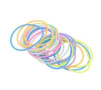 Alomejor Bracelets en Gelée de Silicone Luminescents, Bracelet élastique Doux et Durable pour Filles, 24 Bracelets pour Fêtes, Festivals, Arc-en-ciel en Silicone Multicolore