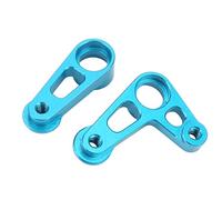 Alomejor Bras de Klaxon de Servo de Direction RC en Alliage D'aluminium de Haute qualité, Résistant à l'usure pour Voiture XV01 FF03 1/10 RC Bleu