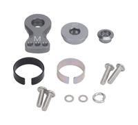 Alomejor Bras de Servomoteur Universel en Alliage D'Aluminium, 25T, Remplacement du Bras de Servomoteur Réglable en Aluminium pour Voitures 1/10 RC (Ti Couleur)
