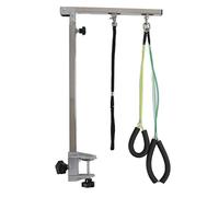 Alomejor Bras de Table de Toilettage pour Chien, Pliable et Réglable, avec Pince de 35 Pouces, pour une sécurité et un Confort, Fournitures de Toilettage pour Animaux de Compagnie, Conception Portable