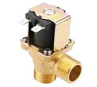 Alomejor Brass Solenoid Valve, 24V, G1/2 Thread Size