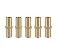 Alomejor Brass Straight Barbed Connector 10mm Size (10mm(5pcs))