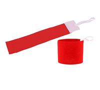 Alomejor Brassard de Capitaine, Brassard de Football en Nylon élastique avec Une Couleur Accrocheuse et Un Ajustement Confortable pour Les Joueurs de Football et Les Chefs d'équipe (Rouge)