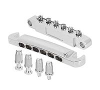 Alomejor Bridge de Guitare électrique 12 Cordes en Alliage Zinc Argent Haute dureté Anti-guitare Pièces pour les Joueurs électriques
