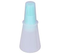 Alomejor Brosse à Bouteille D' en Silicone de qualité Alimentaire, avec Bouchon Transparent, pour la Cuisson au Barbecue, Conception Légère, Facile à Nettoyer (GREEN)