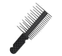 Alomejor Brosse à Cheveux Démêlante, Peigne à Dents Larges Durable, Brosse de Coiffure pour Cheveux Secs et Mouillés en Plastique
