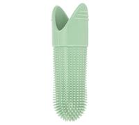 Alomejor Brosse à Dents en Silicone pour Chien, Soins Dentaires Doux pour Chiens et Chats, Nettoyage à 360 Degrés, sécurité Alimentaire, Brosse à Dents pour Animaux de Toutes Tailles (GREEN)