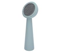 Alomejor Brosse de Démêlage pour Animaux de Compagnie, Nettoyage Efficace, Massage Confortable, Outil de Toilettage pour Chiens et Chats à Poils Longs et Courts, ABS + Acier Inoxydable, 7x20cm (GREEN)