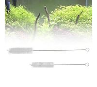 Alomejor Brosse de Nettoyage de Tube D'aquarium en Acier Inoxydable, Pompe de Filtre D'aquarium, Ensemble de Brosses de Nettoyage de Tuyaux, Outil Pratique pour Les Propriétaires